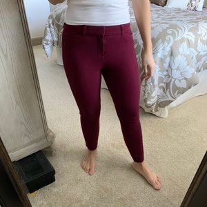 Old Navy Burgundy Pixie Pants